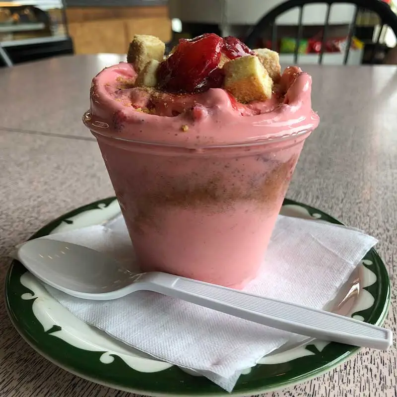 The Strawberry Cheesecake Concrete from Lickity Split